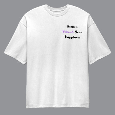 Reason Behind Your Happiness Family Oversized T-Shirt