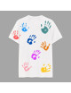 Holi Hand Prints Round Neck T-Shirt