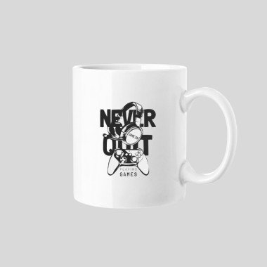 Never Quit Game On Mug