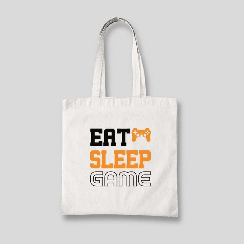 Eat Sleep Game Tote Bag