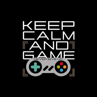 Keep Calm And Game Oversized T-Shirt