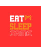 Eat Sleep Game Round Neck T-Shirt