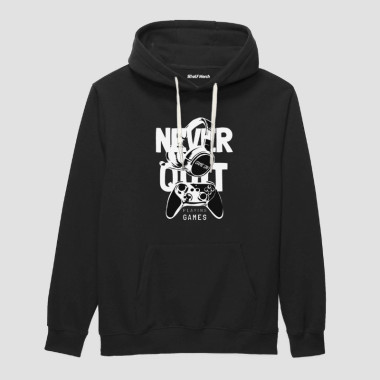 Never Quit Game On Hoodie