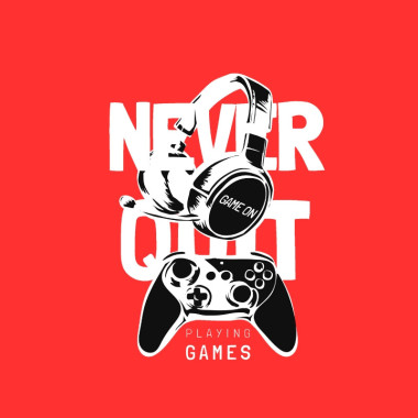 Never Quit Game On Hoodie