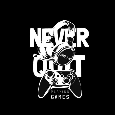 Never Quit Game On Sweatshirt