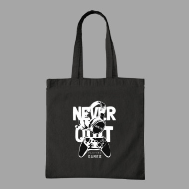 Never Quit Game On Tote Bag